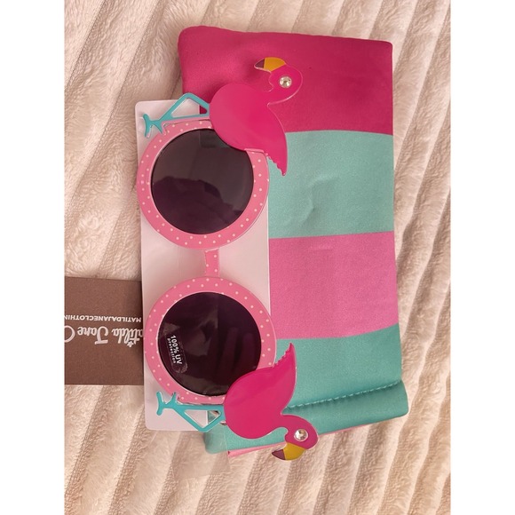 MATILDA JANE Girls Enchanted Garden Flamingo Sunglasses size OS One Size - Picture 2 of 2